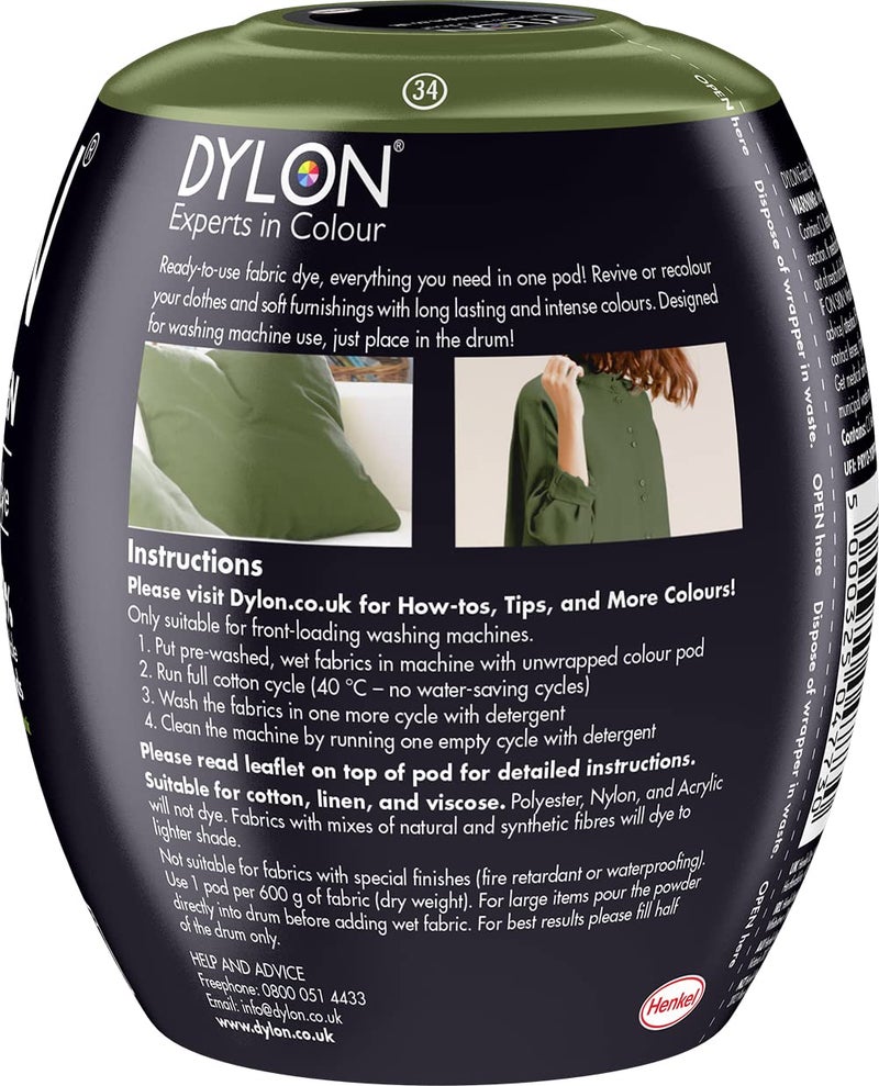 Dylon Machine Dye Pod, 350g, Olive Green - Image 2
